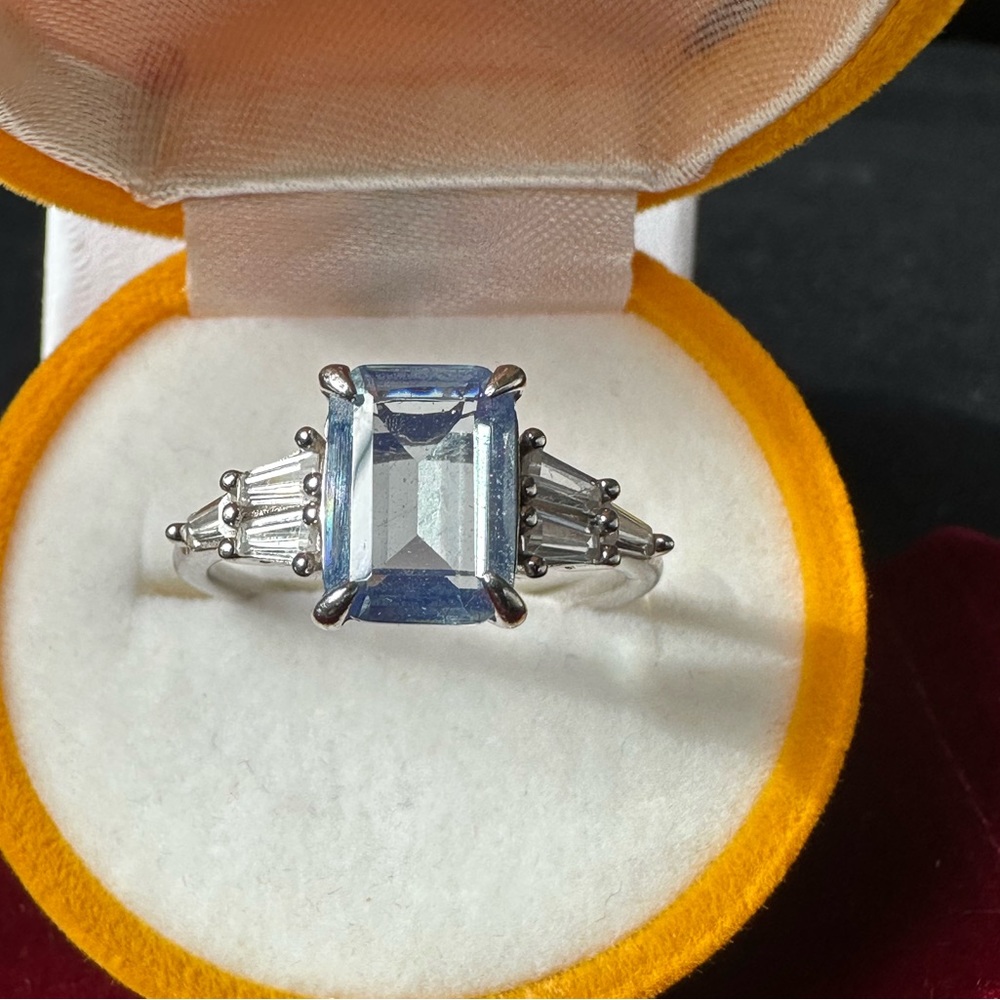 Lab Created Blue Opal on .925 Solid Sterling Silver
